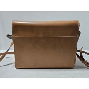 Vintage Hasselblad Leather Camera Case Brown Hard Shell Shoulder Bag